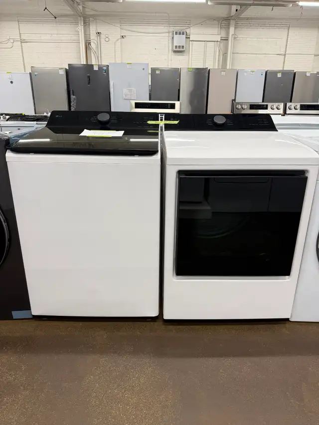 Laundry washer & dryer top load set