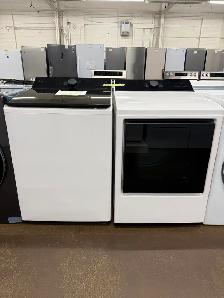 Laundry washer & dryer top load set