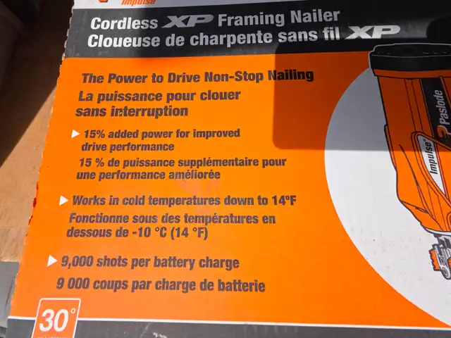 Paslode Impulse XP Framing Nailer 30 Degree Model IM325XP Kit - Photo 6