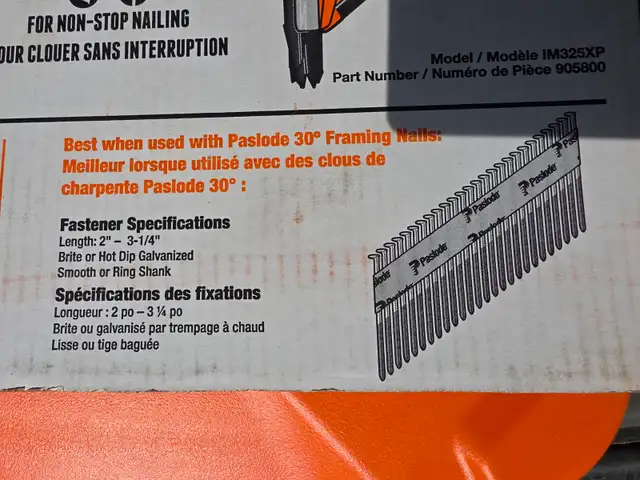 Paslode Impulse XP Framing Nailer 30 Degree Model IM325XP Kit - Photo 8
