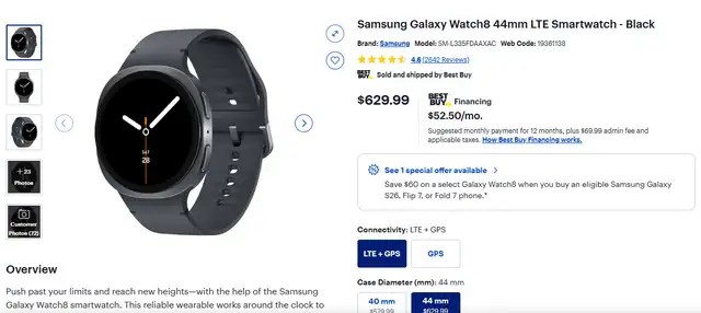 Galaxy Watch8 (LTE, 44 mm) with free LTE GPS - Photo 2