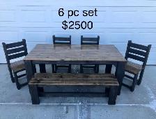 NEW rustic tables