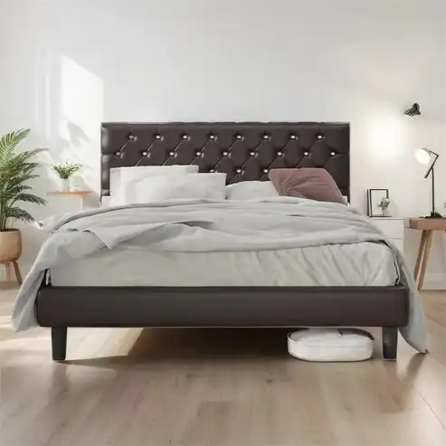 Brand New Double Size Full Button-Tufted Platform Bed $89