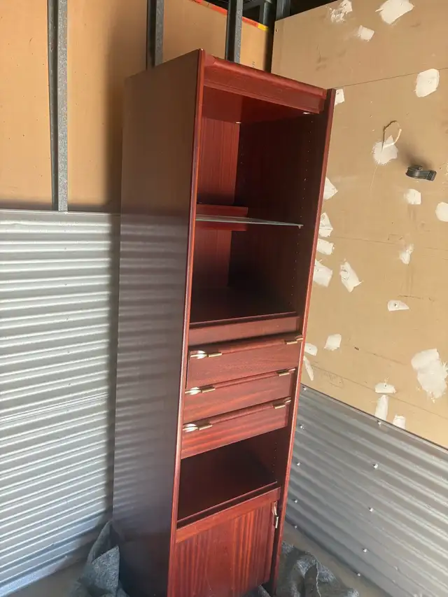 Free delivery used Wooden Display Cabinet , Drawers - Photo 3