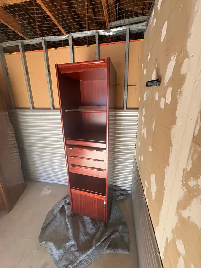 Free delivery used Wooden Display Cabinet , Drawers - Photo 5