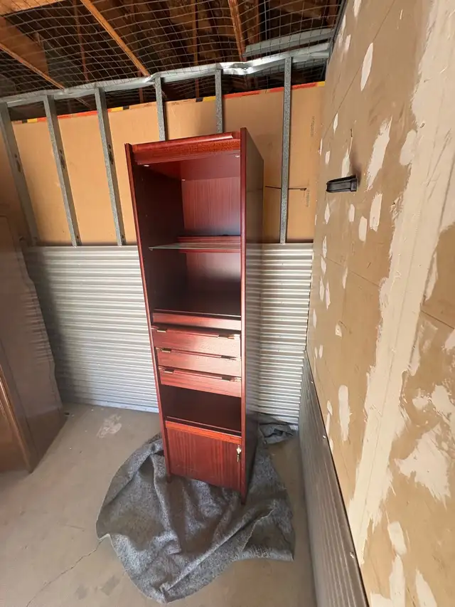 Free delivery used Wooden Display Cabinet , Drawers - Photo 6