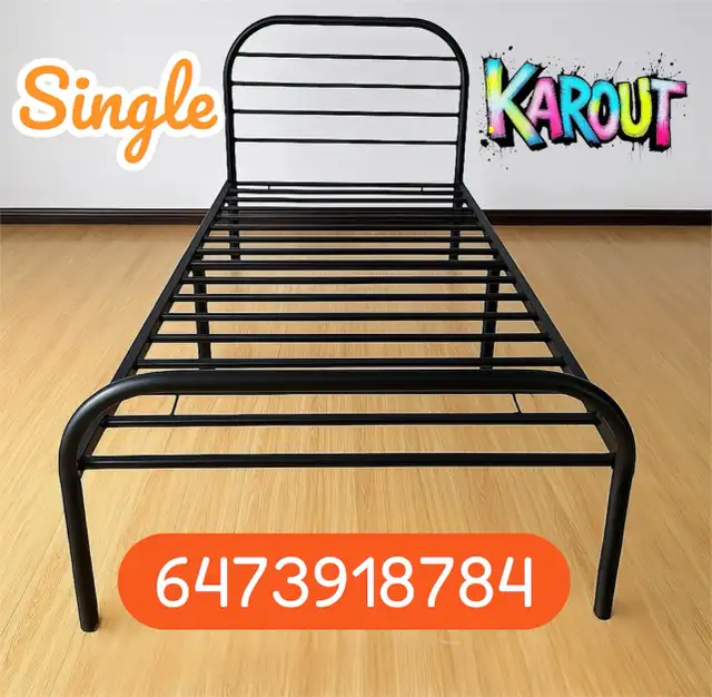 Free Delivery New twin Bed Metal Heavy-duty sturdy stable.