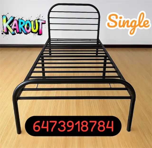 Free Delivery New twin Bed Metal Heavy-duty sturdy stable. - Photo 4