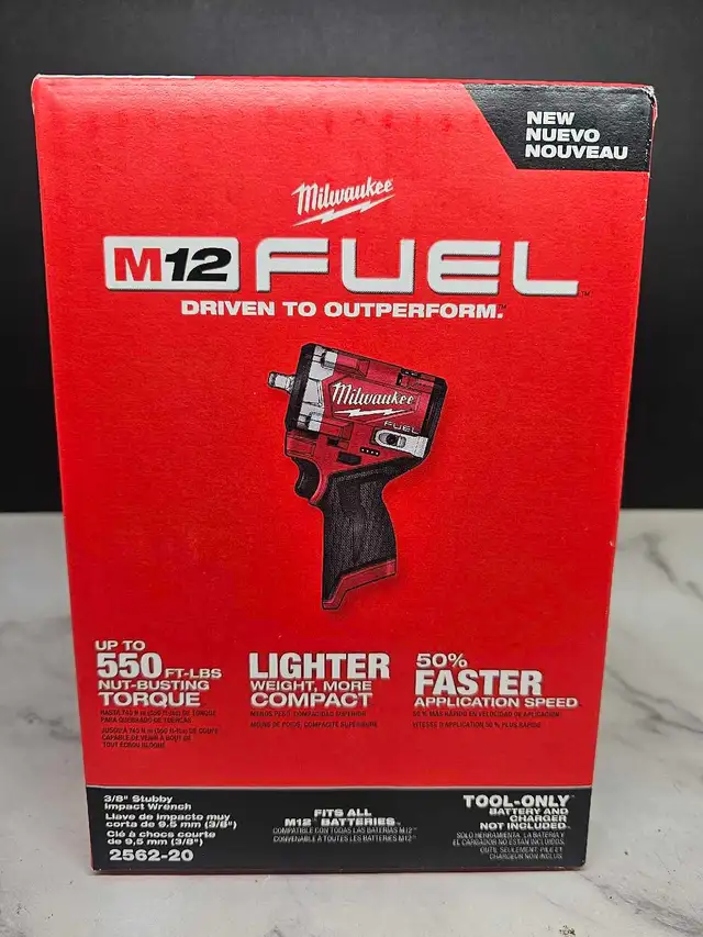 Milwaukee 2562 3/8' M12 Impact NEWTool Only
