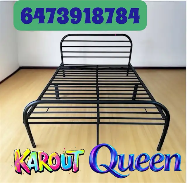 Free Delivery New queen Bed Metal Heavy-duty sturdy stable. - Photo 2