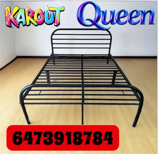 Free Delivery New queen Bed Metal Heavy-duty sturdy stable. - Photo 4