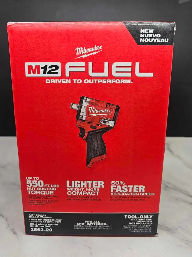 Milwaukee 2563 1/2' M12 Impact NEWTool Only