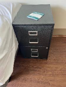 Free delivery used Black 2-Drawer Filing Cabinet
