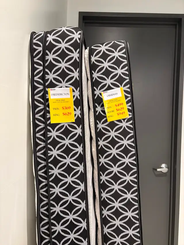 YELLOW TAG EVENT – DISPLAY MODELS at CANADIAN MATTRESS CALGARY !