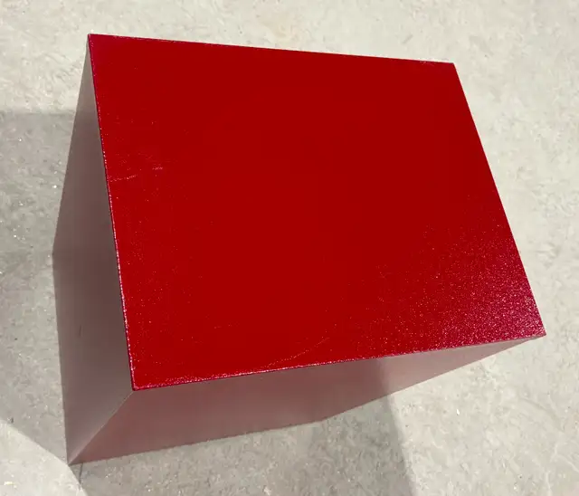 Metal Letter-Sized Filing Cabinet (Fire Engine Red Color. w Key) - Photo 5