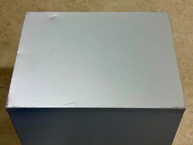 Metal Letter-Sized Filing Cabinet (Light Grey Colour. w Key) - Photo 4