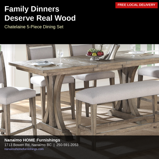 Solid Maple Dining Set — The Table Your Family Will Fight Over (
