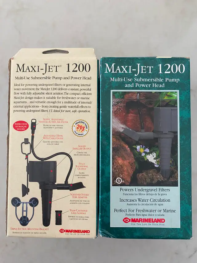 New in Box Maxi-Jet 1200 Multi-Use Submersible Pump & Power Head