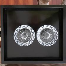 2 BEAUX CHANDELIERS EN CRYSTAL 3'DIAMÈTREx1'HAU: $10.00 LA PAIRE