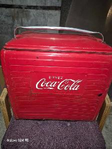 vintage French Canadian Coca-Cola cooler