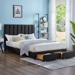 Modern Storage Bed Frame with Drawers – Delivery Available GTA - Photo 4