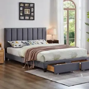 Modern Storage Bed Frame with Drawers – Delivery Available GTA - Photo 6