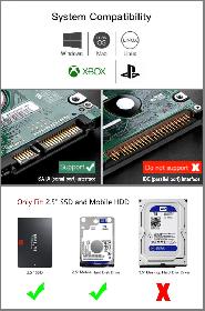 1TB External Hard Drive USB3 / Laptop SSD HDD Enclosure