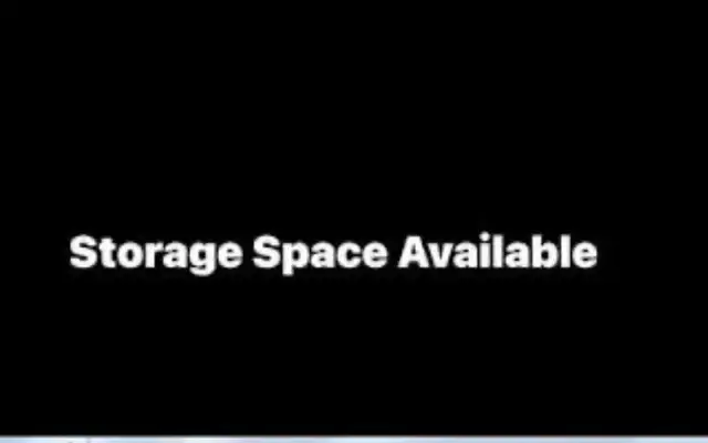 Storage Space Available