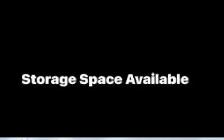 Storage Space Available