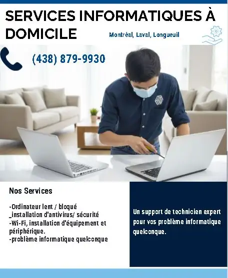 Services de technicien informatique à domicile – Grand Montréal - Photo 2