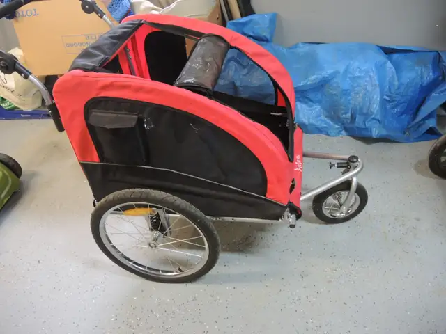 Aosom Elite II Dog Bike Trailer 2-In-1 Pet Stroller Cart Bicycle