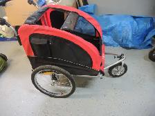 Aosom Elite II Dog Bike Trailer 2-In-1 Pet Stroller Cart Bicycle