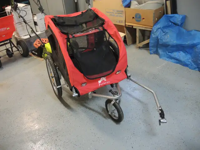 Aosom Elite II Dog Bike Trailer 2-In-1 Pet Stroller Cart Bicycle - Photo 3