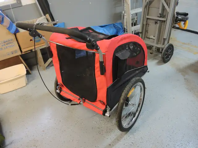 Aosom Elite II Dog Bike Trailer 2-In-1 Pet Stroller Cart Bicycle - Photo 4