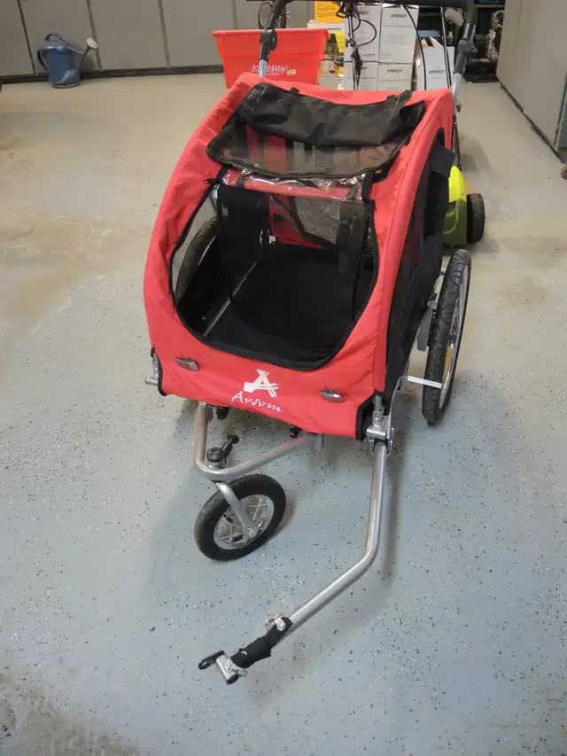 Aosom Elite II Dog Bike Trailer 2-In-1 Pet Stroller Cart Bicycle - Photo 5