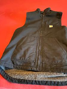 CARHARTT VEST LG TALL SHERPA LINING BLACK BRAND NEW .