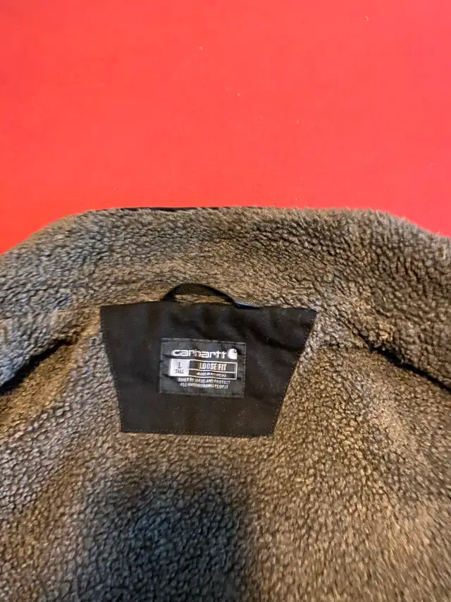 CARHARTT VEST LG TALL SHERPA LINING BLACK BRAND NEW . - Photo 4