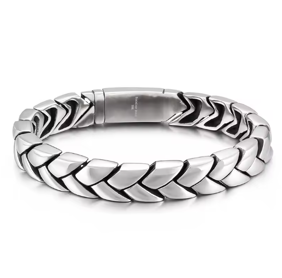 New 11mm 8.5'' 91g Bracelet Stainless Steel 316L Trendy Never Fa