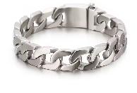 New Men's Rolo Bracelet 14mm 8.5'' Stainless Steel 74g Never Fad