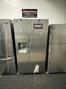 NEW 36" Frigidaire External Water&Ice Side By Side Fridge 25 CF