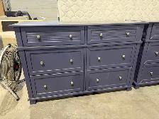 Blue 6 drawer dresser