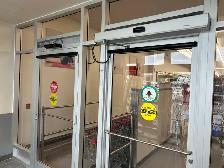 Automatic door opener, Barrier free washroom, handicap door