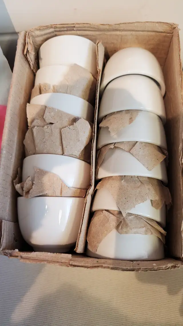 Box of 24 Small Saki cups - $24.00