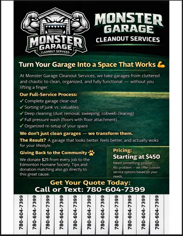 Garage Cleaning services