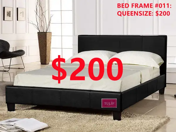 $200 Tulip® brand new solid bed frame #4 queen size - Photo 4