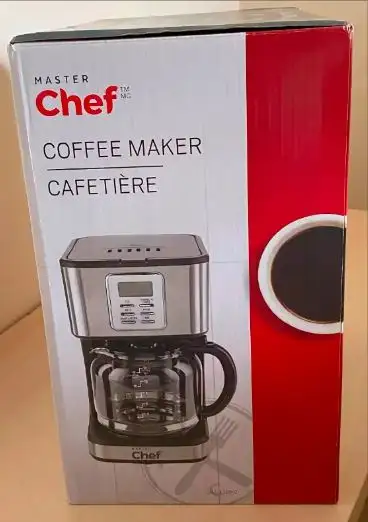 Coffee Maker Master Chef Brand New – Still in Box! Never Opened! - Photo 3