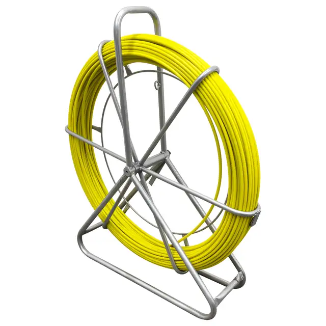 Fish Tape Fiberglass 8MM 328FT Duct Rodder Tool 170547 - Photo 5