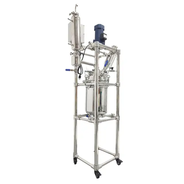 110V Stainless Steel Double-Layer Reaction Kettle 10L 220582 - Photo 2