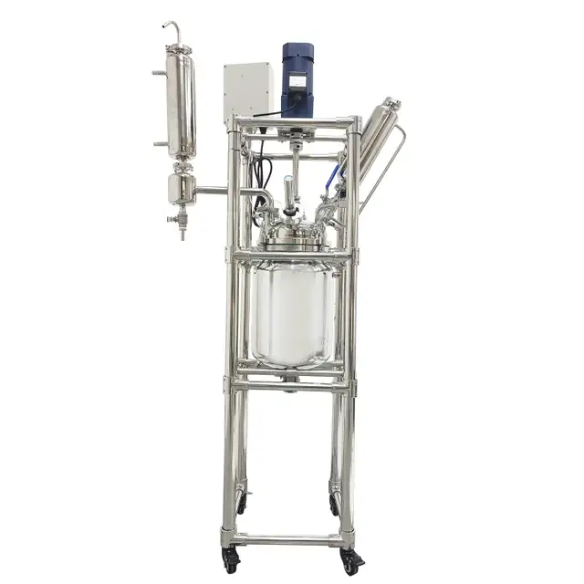 110V Stainless Steel Double-Layer Reaction Kettle 10L 220582 - Photo 3