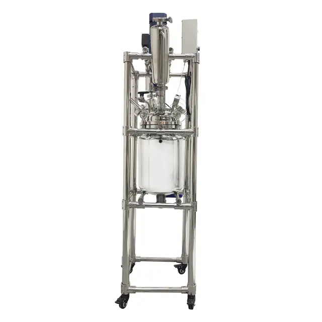 110V Stainless Steel Double-Layer Reaction Kettle 10L 220582 - Photo 5